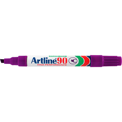 Artline 90 Permanent Marker Chisel Point Box 12 Purple_925008009_109006