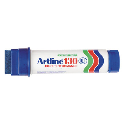 Artline 130 Permanent Marker Wedge Point 30mm Blue_16107204_113003