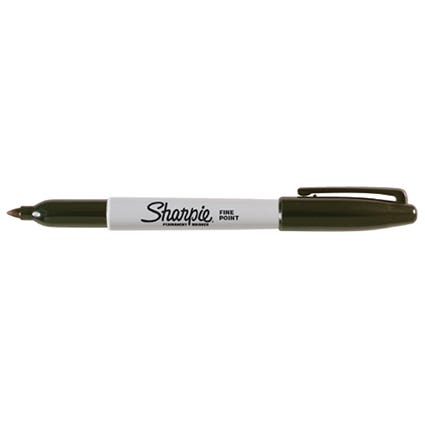 Sharpie Marker Fine Permanent Bullet Point 1mm Pack 12 Black 1020818 SHA30001