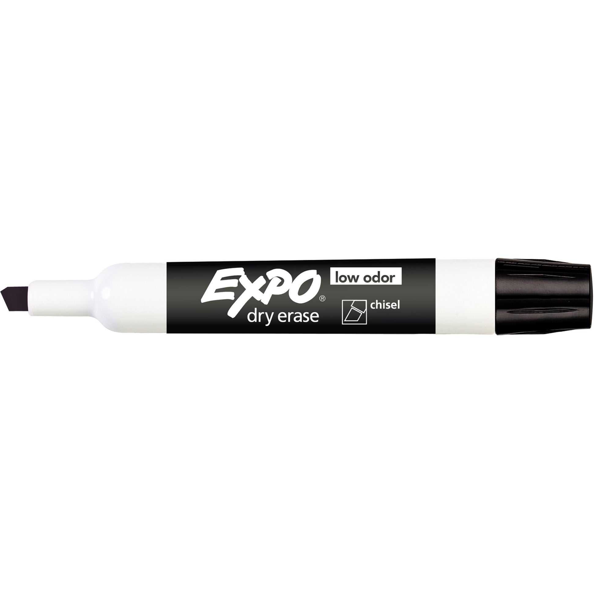 Expo Whiteboard Marker Dry Erase Chisel Black BX12_9003555_26944
