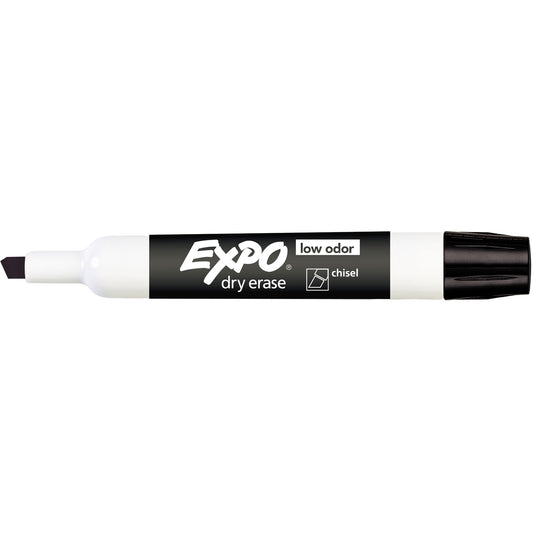 Expo Whiteboard Marker Dry Erase Chisel Black BX12_9003555_26944