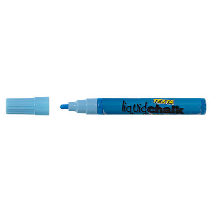 Texta Liquid Chalk Marker Dry Wipe Bullet Point 5.5mm Blue_925030002_64796