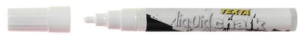 Texta Liquid Chalk Marker Wet Wipe Bullet Point 4.5mm White 1018113 0388140