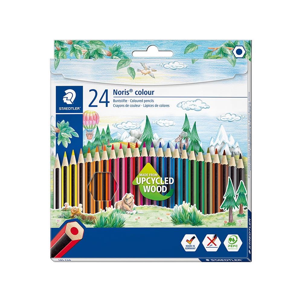 Staedtler Pencil Staedt Coloured Asst 24 925085100 185 C24