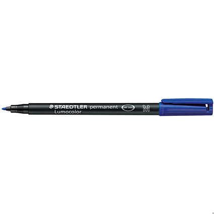 Staedtler Lumocolor Permanent Ohp 317-3 Pen Medium 1mm Pack 10 Blue_925102002_317-3