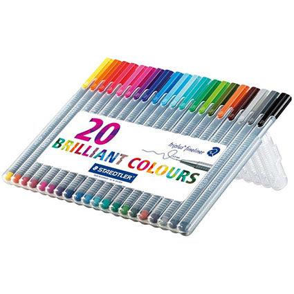 Staedtler Pen 334 SB20 Triplus Fineliner Assorted Pack 20_1040431_334 SB20