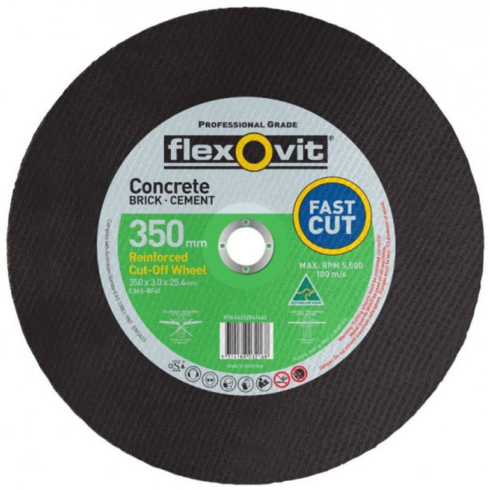 Chop Saw Disc Masonry Dry 356 x 3.0 x 25.4mm Flexovit 92600092 66252841662