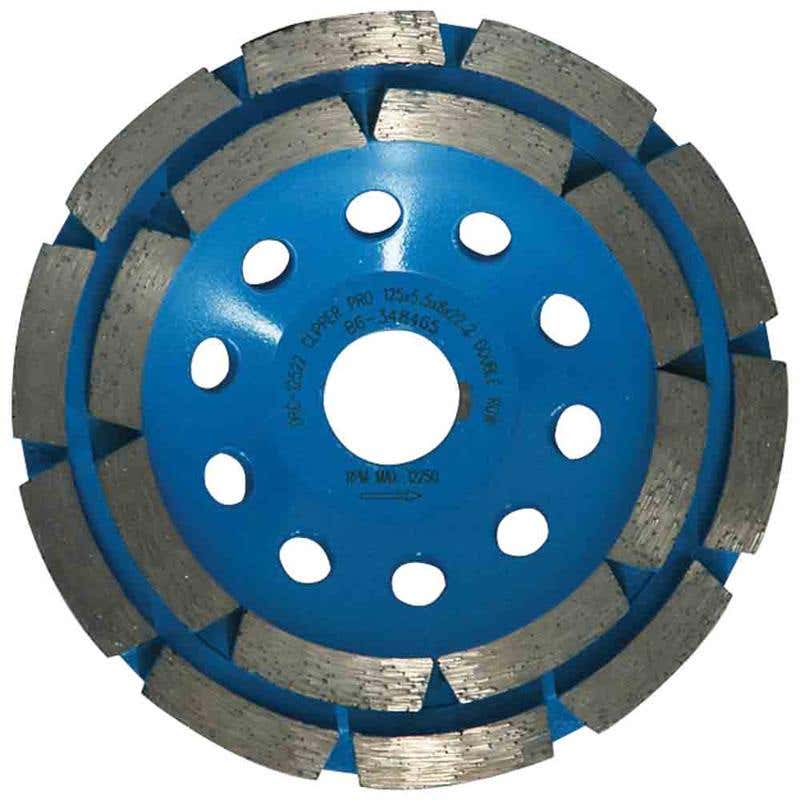 Cup Wheel Grinding Double Row Diamond 100 x 5.5 x 8 x 22.2/16mm Clipper 92618136 70184601098