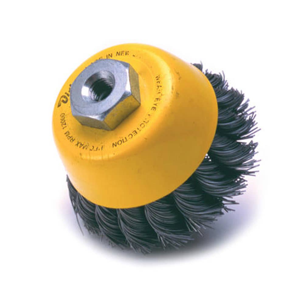 Brush Cup Wire Steel Twist Knot 1 Row 100mm x 14mm x 2.0 26G Dixbro_737102_00210011296