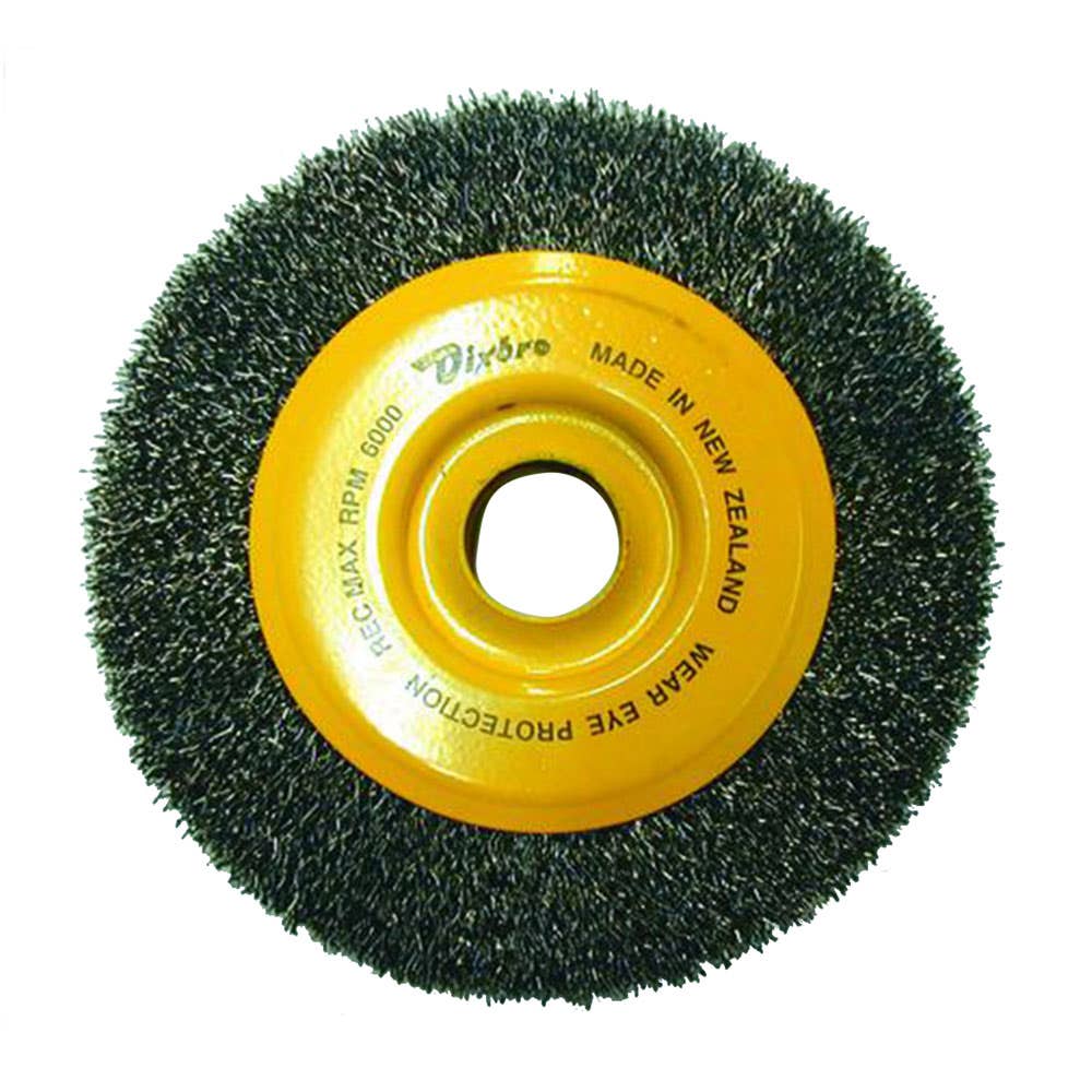 Wire Wheel Steel Crimped 6000rpm 150 x 19mm Multi Bore Dixbro 731002 5108-150/25.3