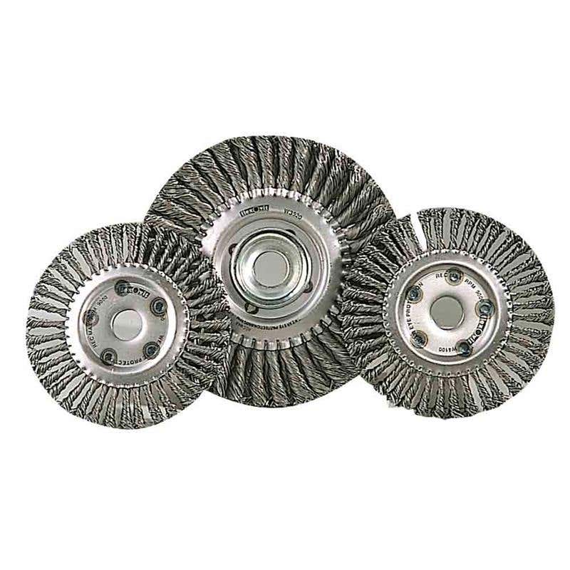 Wheel Wire Steel Twist Knot Pipeliner 150 x 6 x 22mm 22G Flexovit 92638071 00310421394
