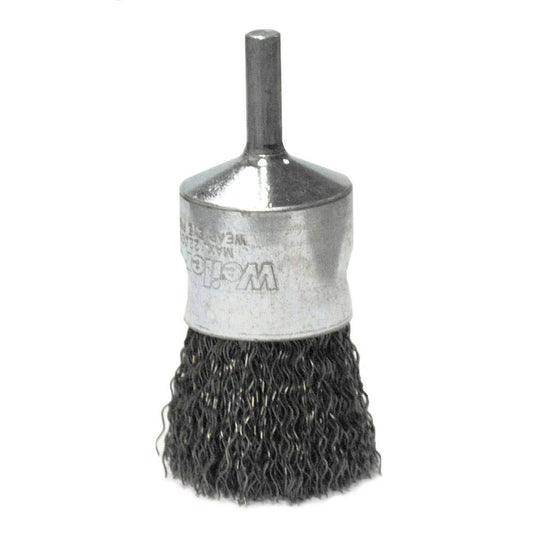 Brush End Wire Steel Crimped 22000rpm 25mm x 1/4'' Spindle 33G Weiler 92660012 10010