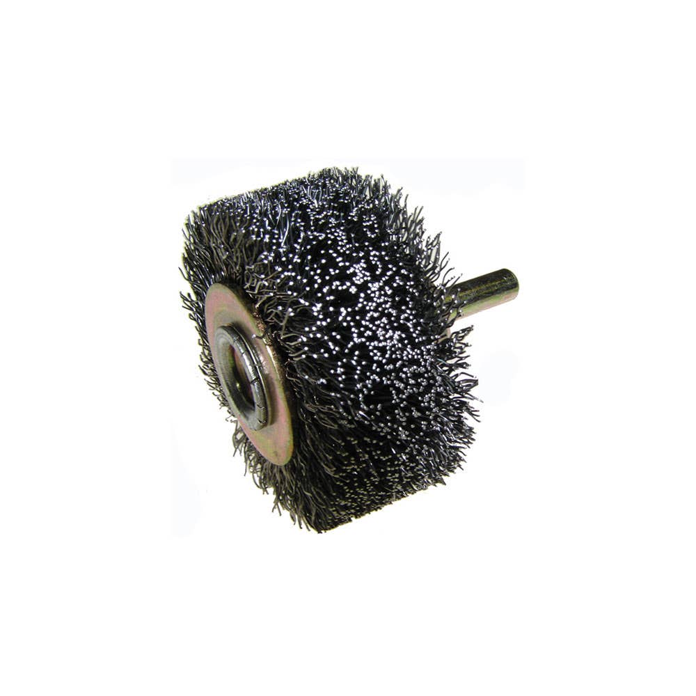 Wire End Brush Steel Rotary Mounted 3000rpm 50mm x 19mm x 1/4'' Spindle Dixbro 92668003 235