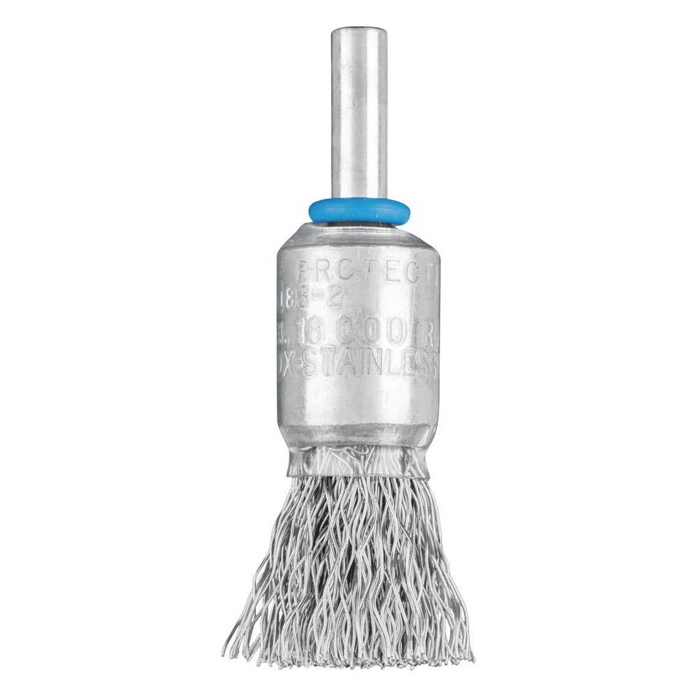 Brush End Wire Stainless Steel Pencil Crimped Wire 15mm x 16mm x 0.35 Pferd 92668071 43203003