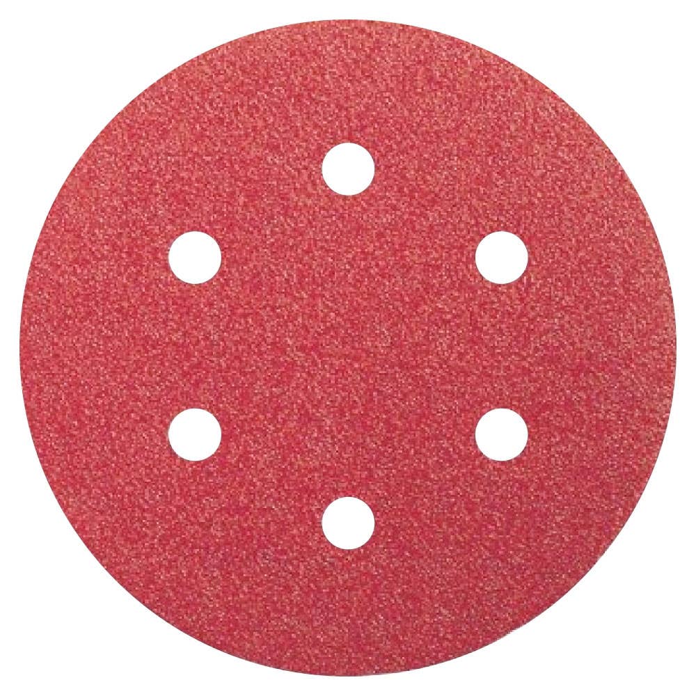 Disc Sanding Velcro 6 Hole 150mm 100G Rhynostick Indasa Pk 50 92740039 DVELR150100