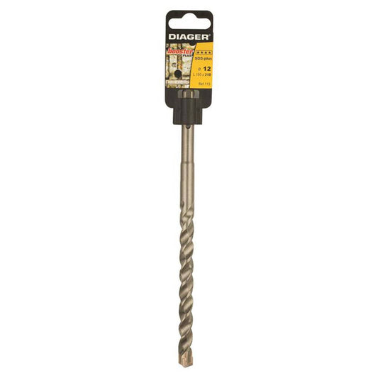 Bit Drill Masonry Diager Booster SDS Plus 12 x 210mm Sutton 92828114 S12.0X210-PWR NLA