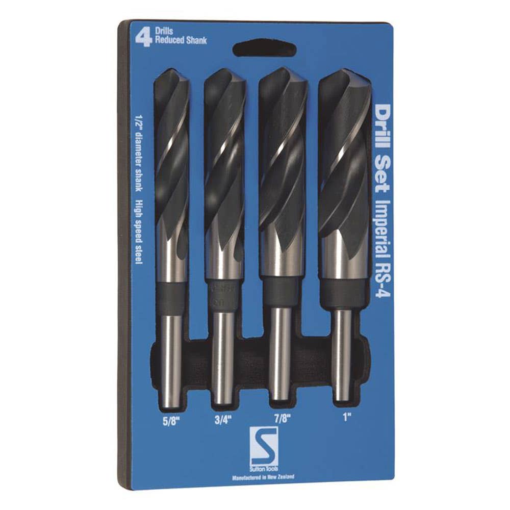 Drill Bit Set HSS Reduced Shank 4 Piece 5/8-1'' Sutton 92888026 D188RS4