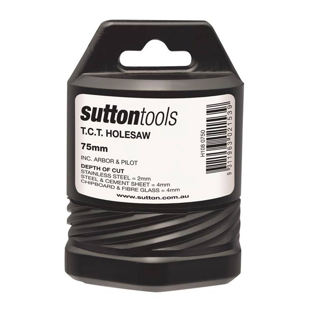 Holesaw Tungsten Carbide Tipped Arbor + Pilot 75mm 92910040 H1080750