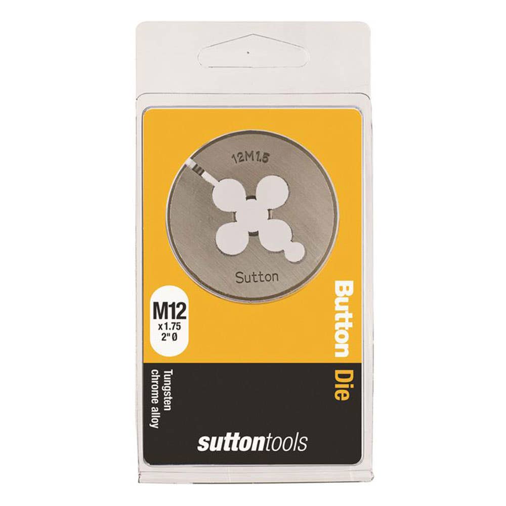 Die Button 2'' OD Carbon Steel ISO Coarse 12mm x 1.75P 92980026 M4021200