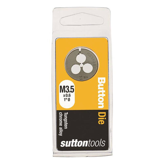 Die Button 1'' OD Carbon Steel ISO Coarse 3.5mm x 0.6P 92980034 92980034 M4000350
