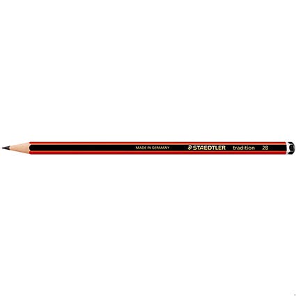 Staedtler Pencils 110 Tradition Graphite Box 12 2B 9000135 110-2B