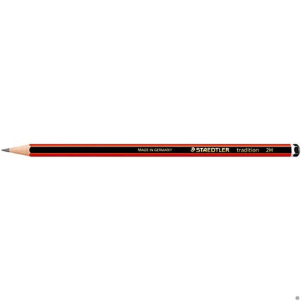 Staedtler Pencils 110 Tradition Graphite Box 12 2H 9000138 110-2H