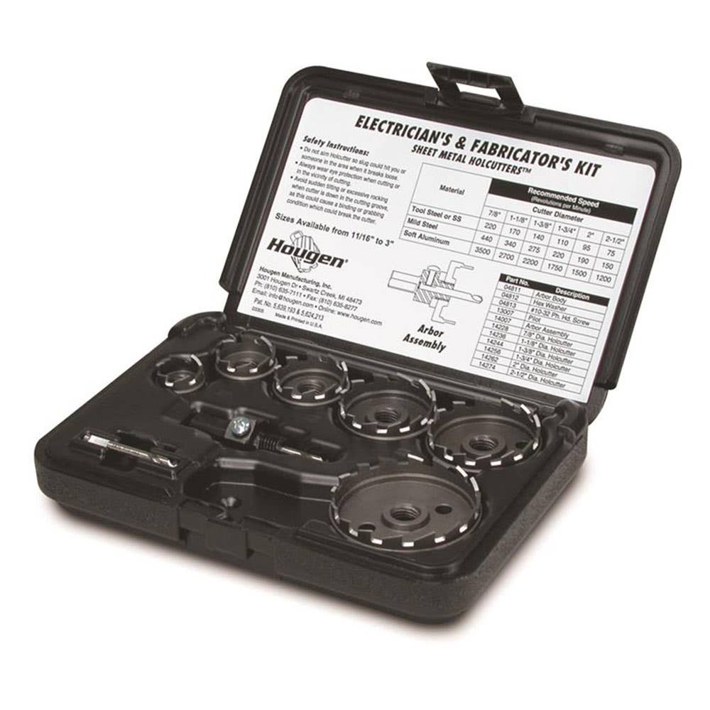 Holesaw Set Electricians + Fabricators 6 Sizes 93070297 14005