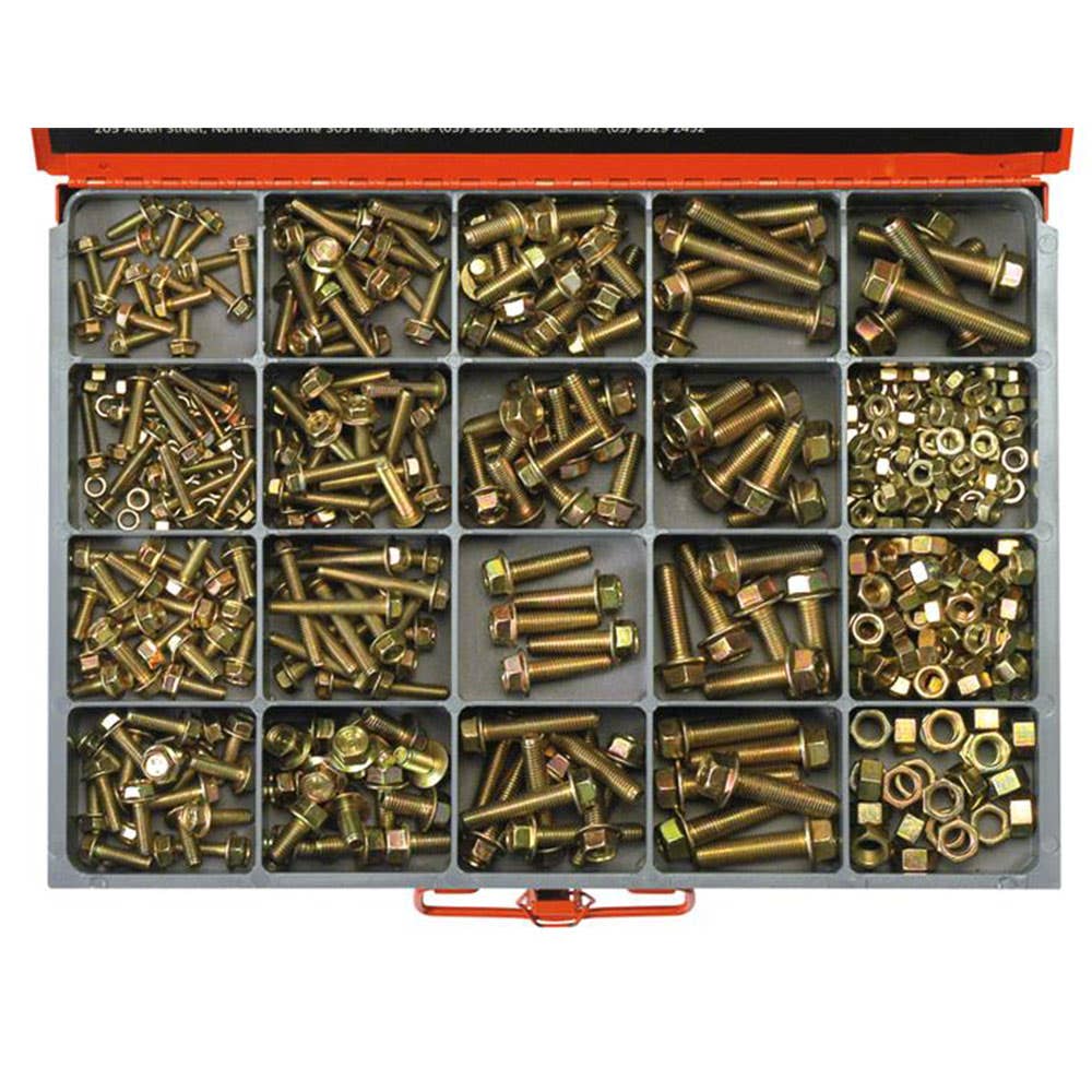 Grab Kit Bolts Screws + Nuts J.I.S 17 Sizes 455 Piece 93290050 CA495