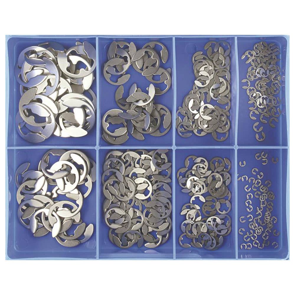 Grab Kit E Clip 316 Stainless Steel A4 Metric 8 Sizes 1.9-15mm 93290055 CA1824