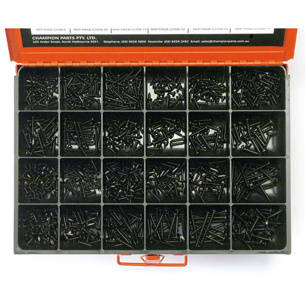 Grab Kit Screw Self Tapper 28 Sizes 6-12G 830 Piece 93290115 CA2045