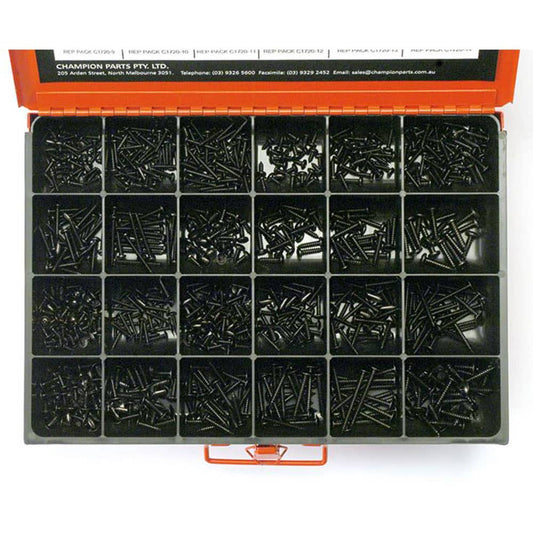 Grab Kit Screw Self Tapper 28 Sizes 6-12G 830 Piece 93290115 CA2045