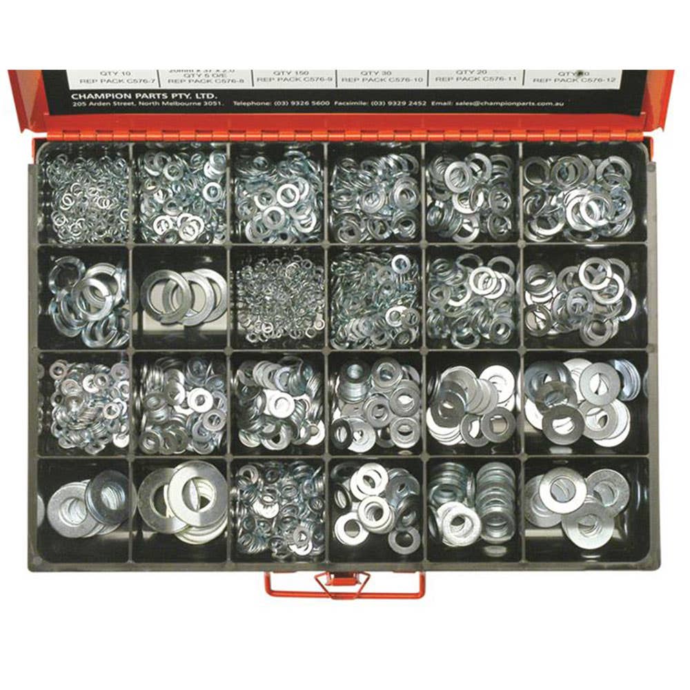 Grab Kit Washer Spring + Flat Kit 5/32'' 3/4'' 6-20mm Champion 93298102 CA2050