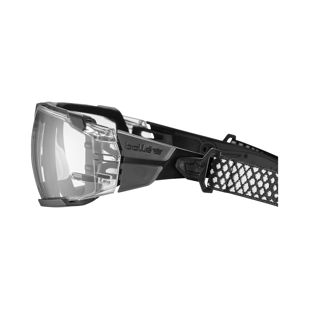 Glasses Safety Rush+ 2.0 XP Clear Lens Black/Grey Frame Bolle RUSXMN10A_40074530_RUSXMN10A