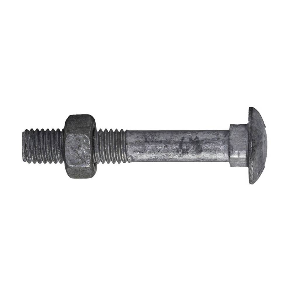Bolt + Nut Cup Head Coarse Class 4.6 Galvanised 1.00P 6 x 100mm 60023823 KBC46GCM060100