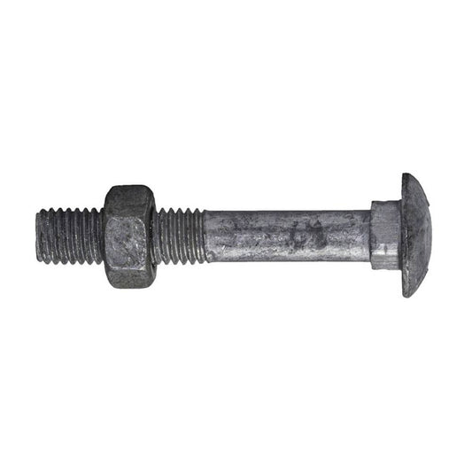 Bolt + Nut Cup Head Coarse Class 4.6 Galvanised 1.00P 6 x 100mm 60023823 KBC46GCM060100