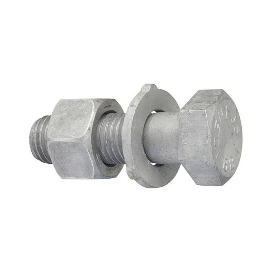 Bolt + Nut + Washer Structural Class 8.8 Galvanised 12 x 100mm 34500001 BSAMG121001