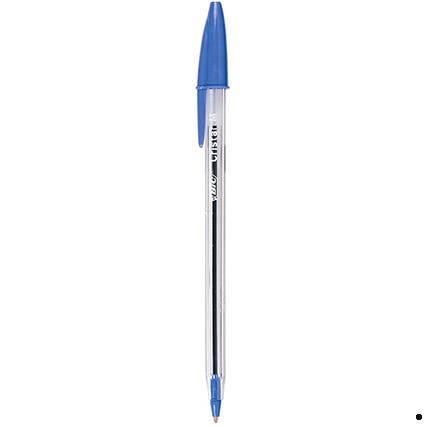 Bic Cristal Ballpoint Pen Medium 1mm Box 12 Blue 16196004 10009
