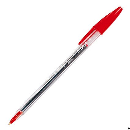 Bic Cristal Ballpoint Pen Medium 1mm Box 12 Red 16196024 10137