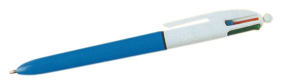Bic 4 Colour Retractable Ballpoint Pen Blue Barrel Medium 16198000 83106
