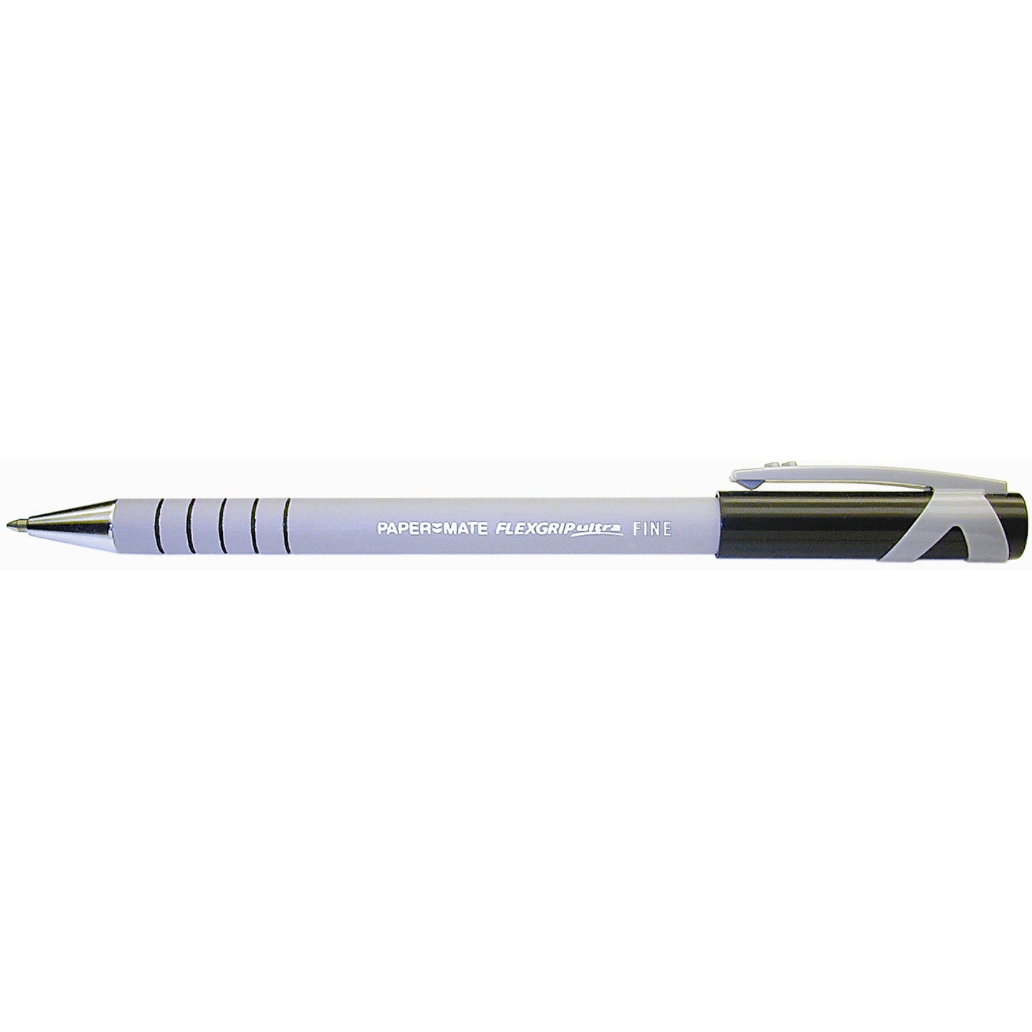 Papermate Ballpoint Pen Flexgrip Ultra Fine 0.8mm Pack 12 Black_935101001_09994