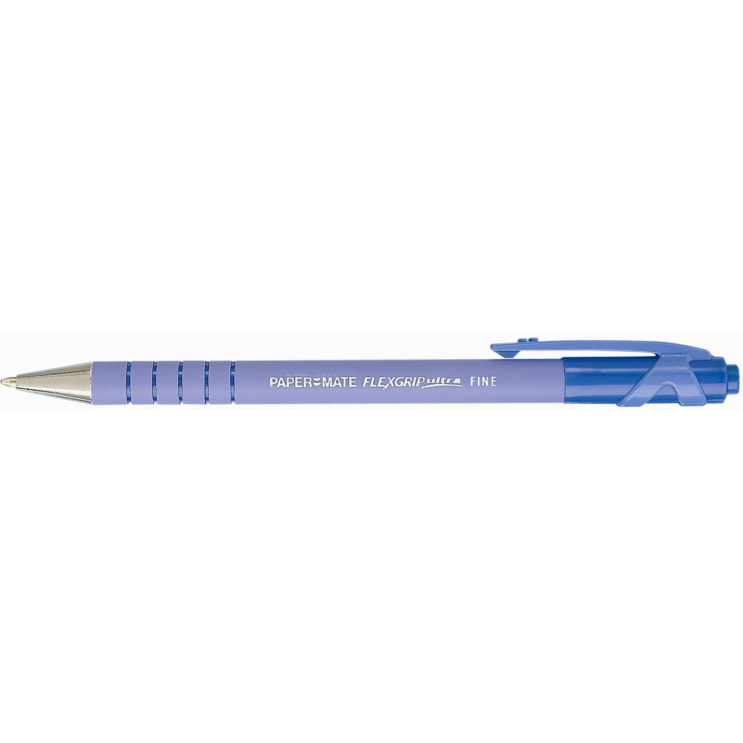 Papermate Retractable Ballpoint Pen Flexgrip Ultra Fine Pack 12 Blue 935102102 14419