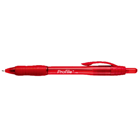 Papermate Retractable Ballpoint Pen Profile Broad Pack 12 Red Discontinued_935103403_2095454