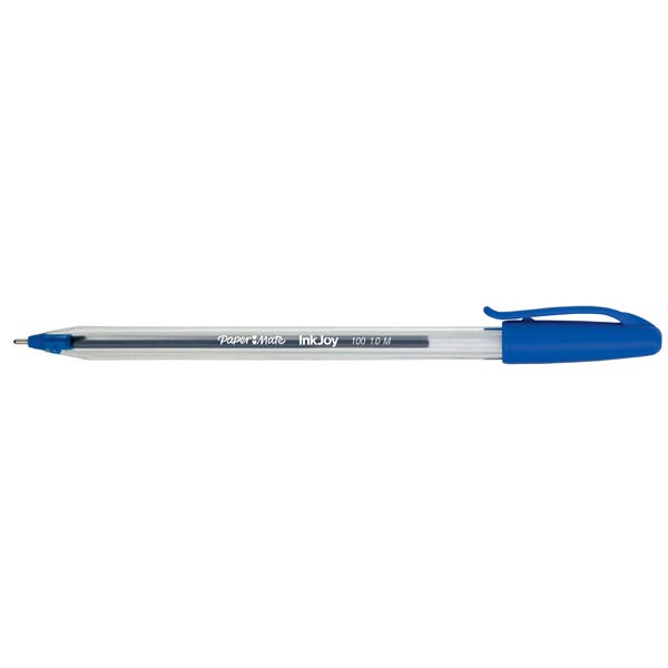Papermate Pen Inkjoy 100 Medium Ballpoint (12) Blue 935104502 Pm2179219