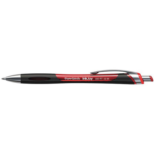 Papermate Retractable Ballpoint Pen Inkjoy 550RT Medium Inkjoy Pk 12 Red_935104803_14482