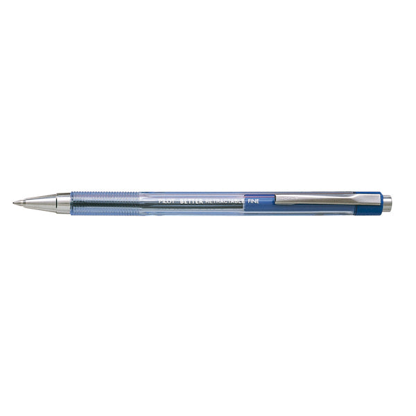 Pilot Retractable Ballpoint Pen BP-145 Fine 0.7mm Pack 12 Blue_935302302_22441
