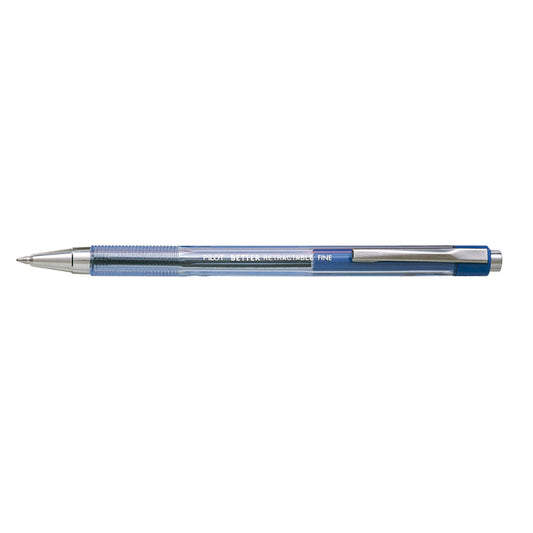 Pilot Retractable Ballpoint Pen BP-145 Fine 0.7mm Pack 12 Blue_935302302_22441
