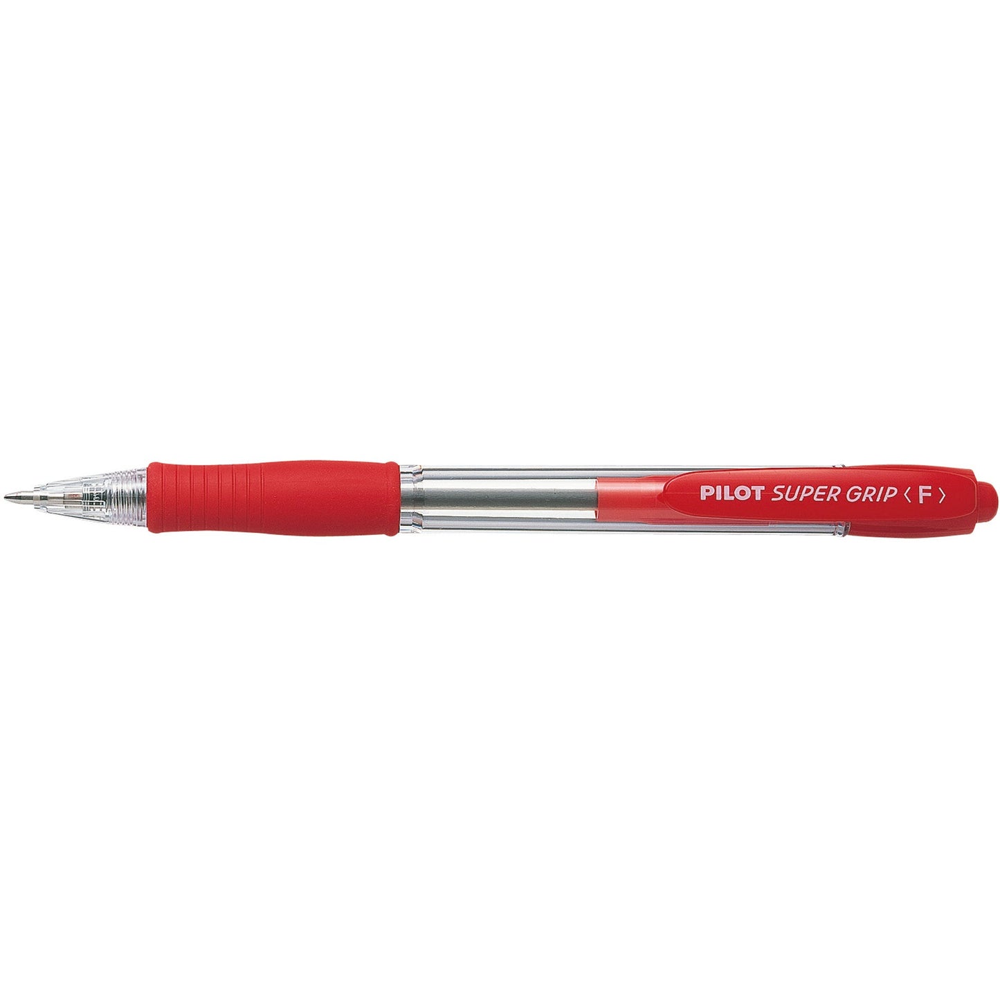 Supergrip Retractable Ballpoint Pen Fine 0.7mm Red 12 Pk 935302503 22474