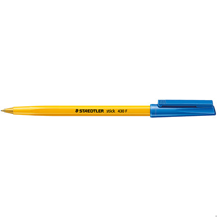 Staedtler Pen Stick 430FA-3 Fine Ballpoint Blue Pack 10_16156004_430FA-3