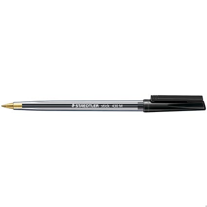 Staedtler Ballpoint Pen 430 Stick Medium Box 10 Black 16159003 430MA-9