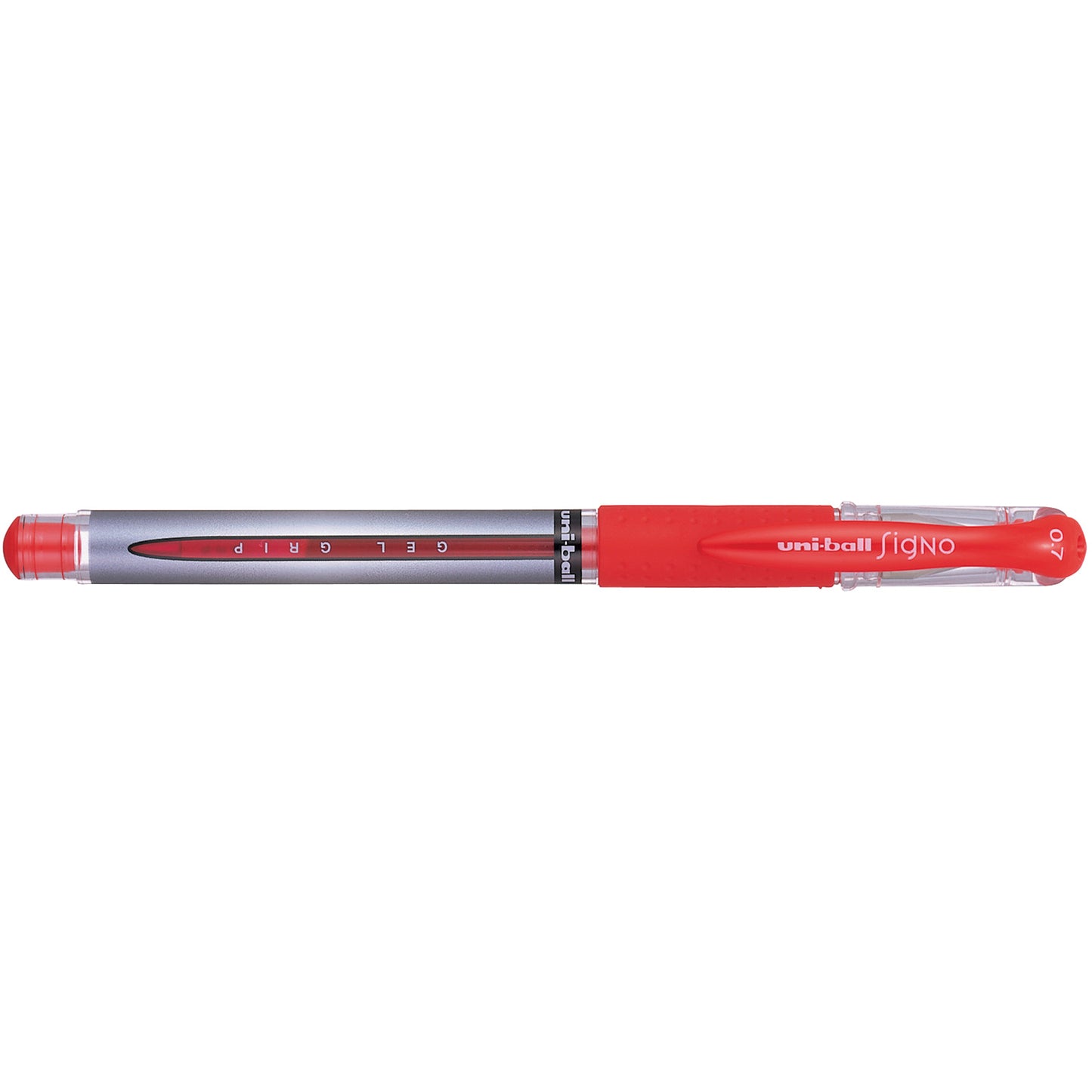 Uniball UM151S Rollerball Pen Signo Gel Grip 0.7mm Pack 12 Red_935509803_UM151SR